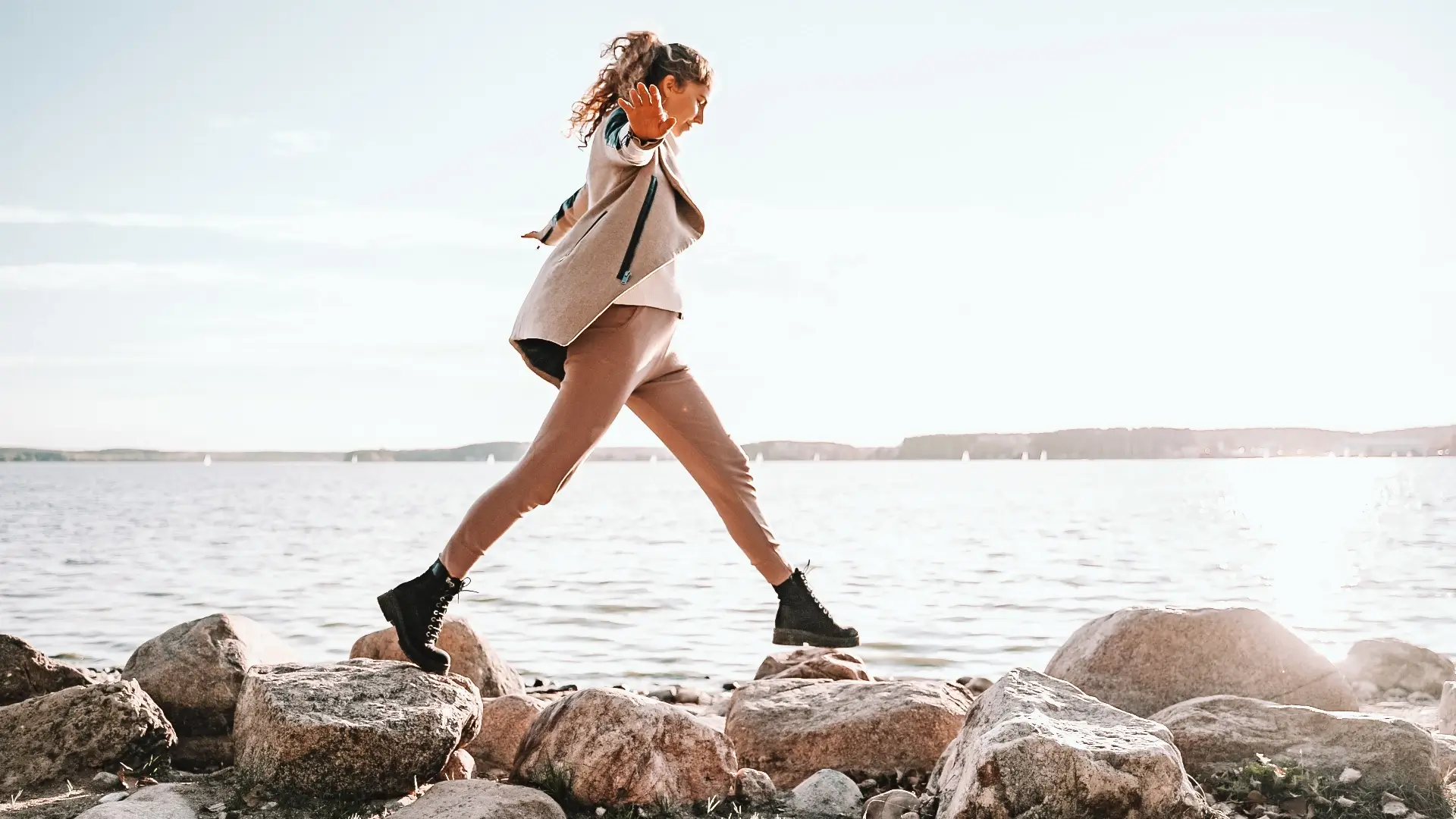 Coaching erster Schritt am See